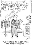 funny environment cartoon environmental endangered animal extinction shopping man clerk save animals powerpoint tshirt tshirts threatened snake tiger lizard insect fish bear bird 1159